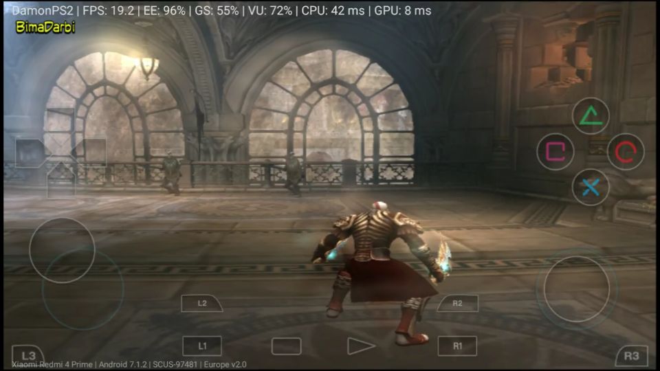 (PS2 Android) DamonPS2 PRO Testing Game "God of War II"