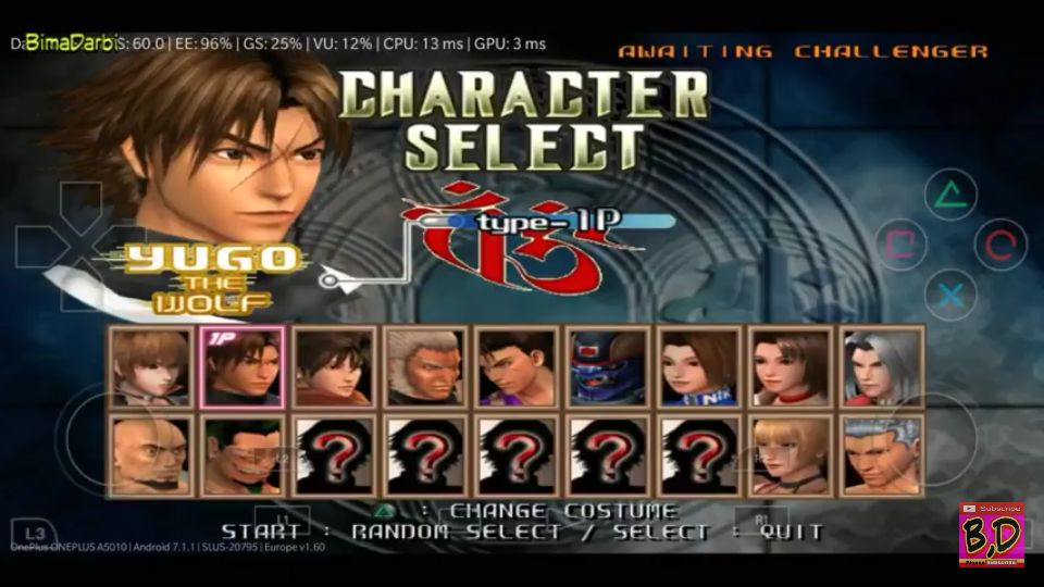 (PS2 Android) Bloody Roar 4 | DamonPS2 Pro Android #1