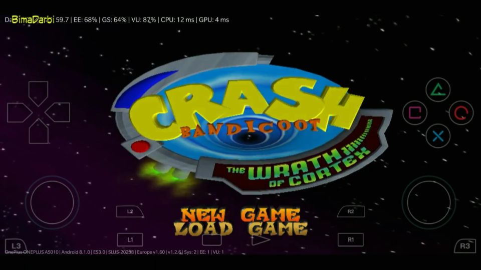 (PS2 Android) Crash Bandicoot: The Wrath of Cortex | DamonPS2 Pro Android #1