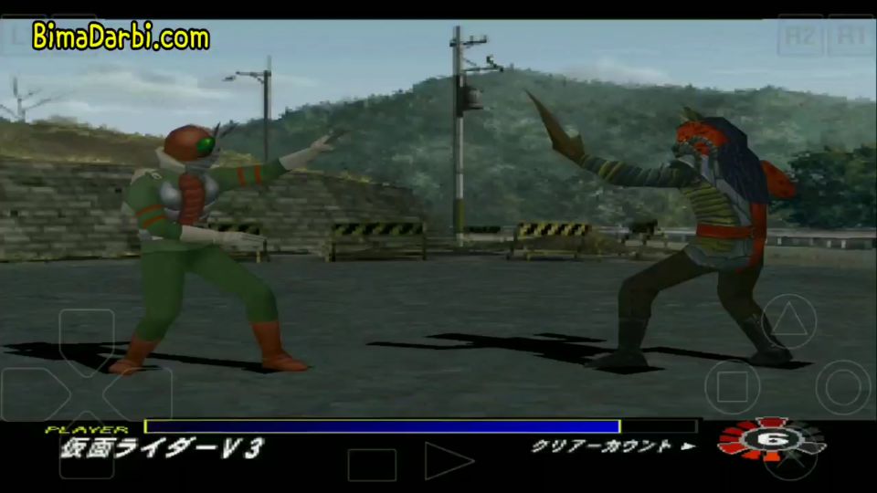 (PS1 Android) Kamen Rider V3 (video game) | ePSXe Android #3