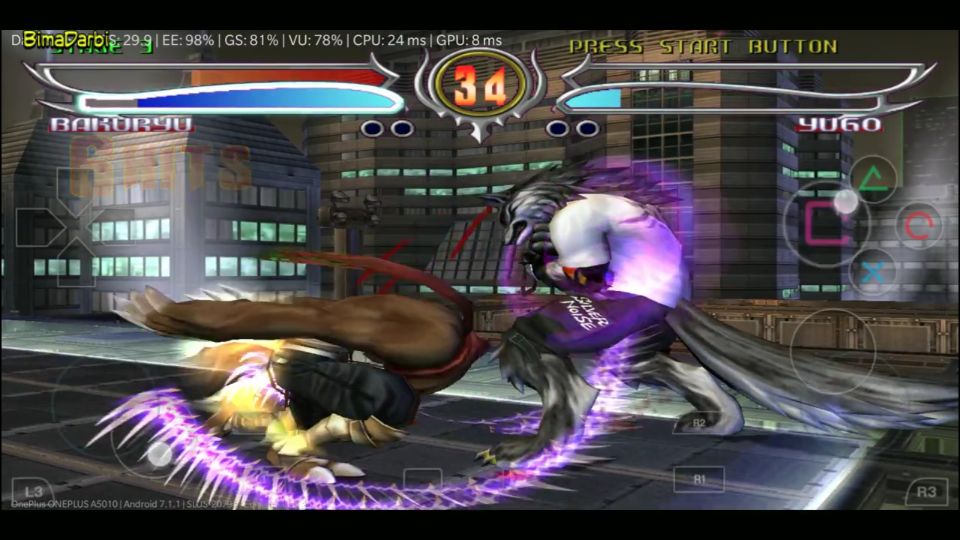 Bloody Roar 4 PS2 Emulator Android - AetherSX2 Android