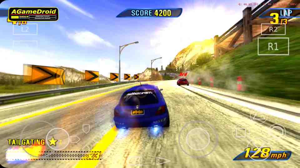 Burnout 3 Takedown PS2 Emulator For Android AetherSX2 #3