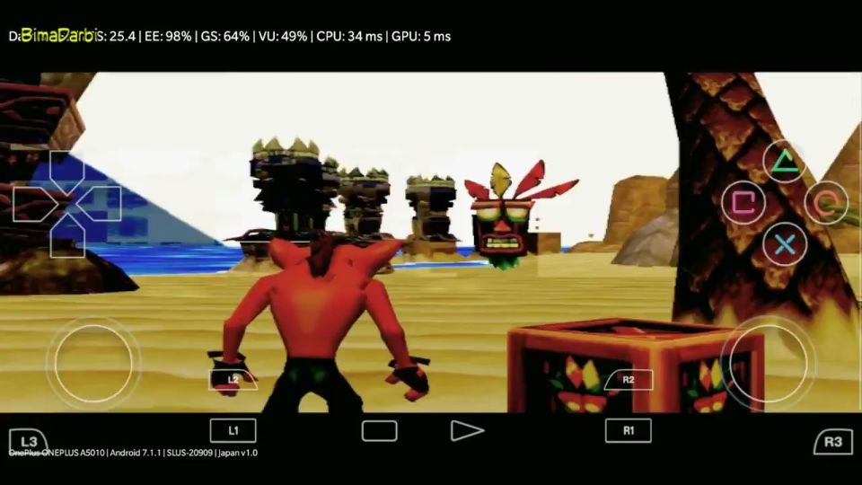 Crash Twinsanity PS2 Emulator Android - AetherSX2 Android