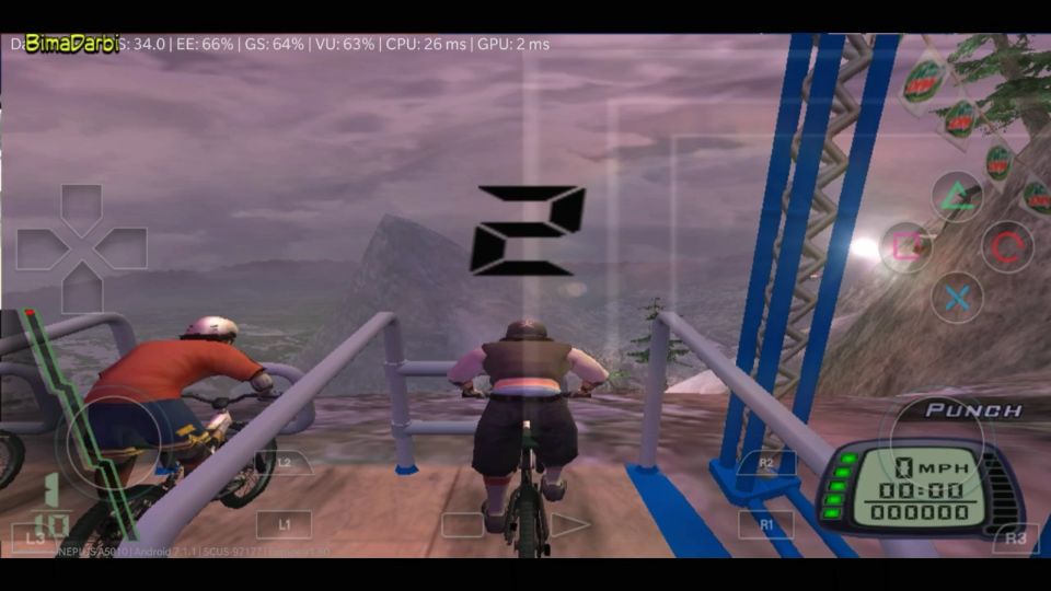 Downhill Domination PS2 Emulator Android - AetherSX2 Android