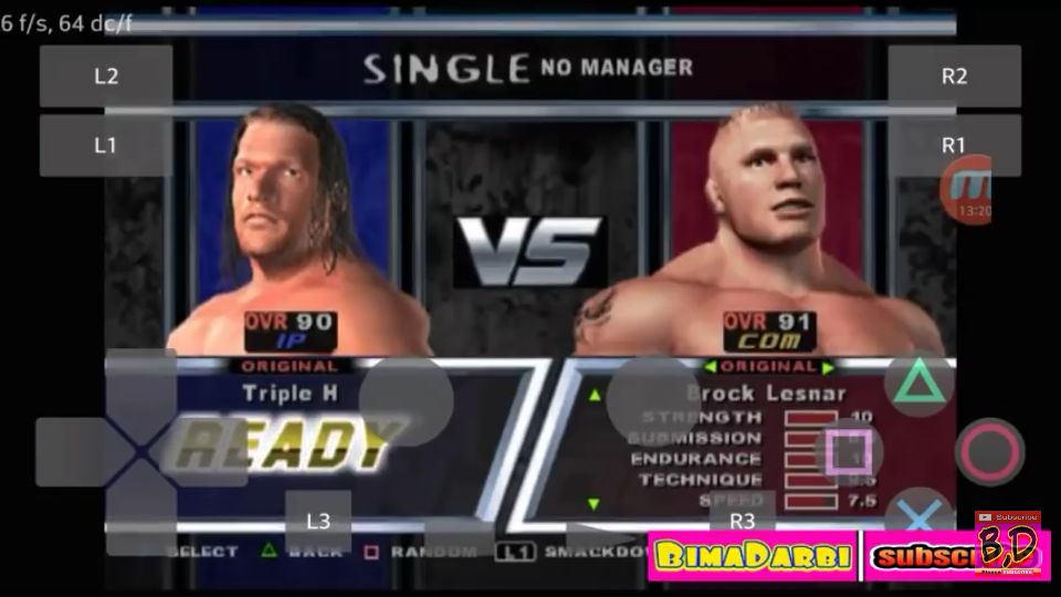 WWE SmackDown Here Comes the Pain PS2 Emulator Android - AetherSX2 Android